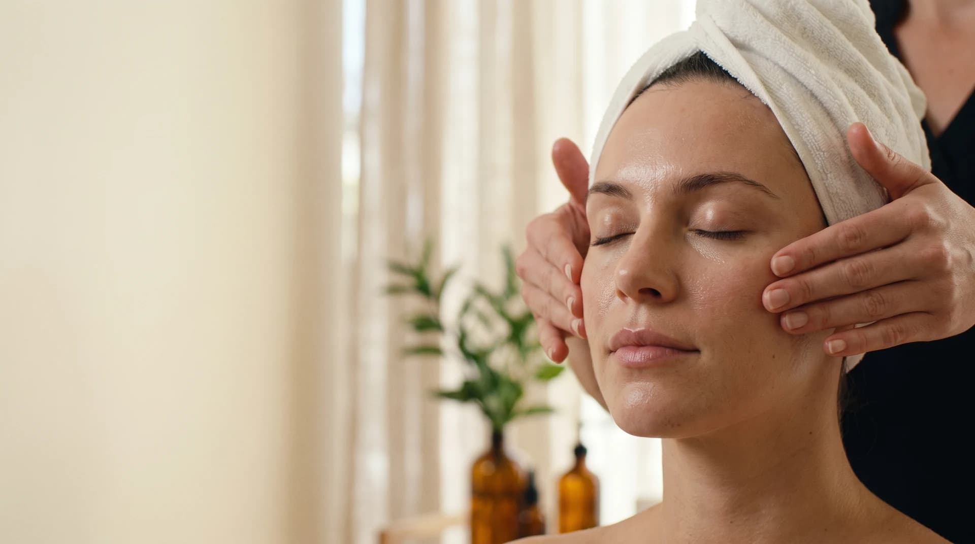 A calm facial treatment at Sofipie Studio in Stoneham, MA